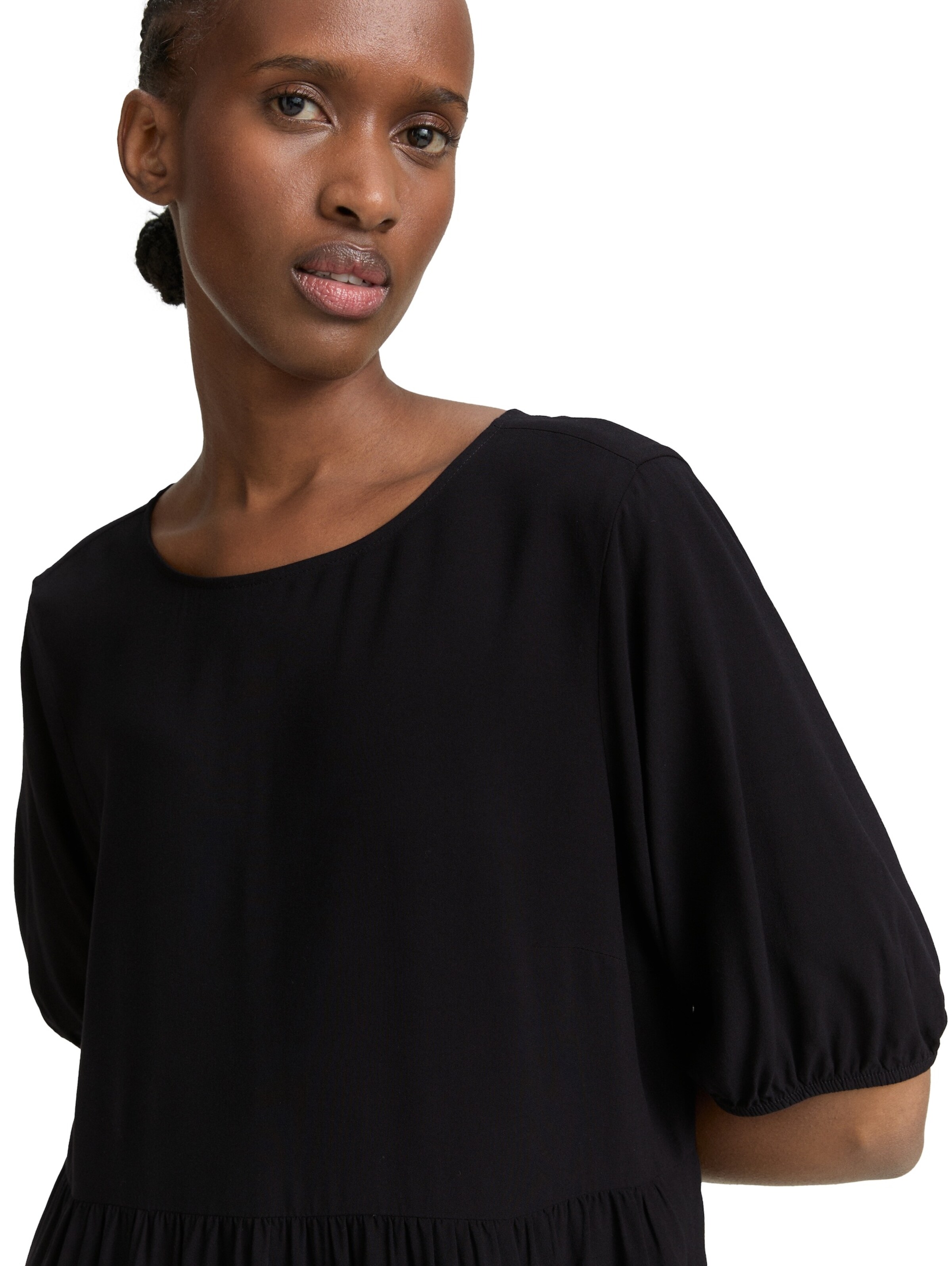 TOM TAILOR DENIM Kleid in Schwarz