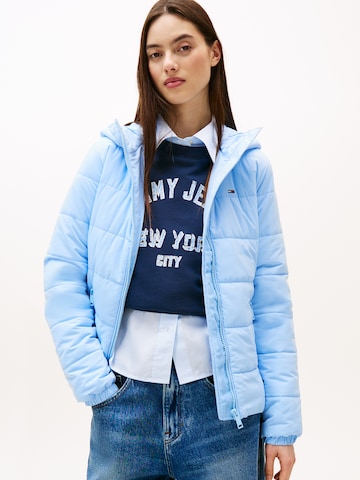Tommy Jeans Преходно яке в синьо: отпред