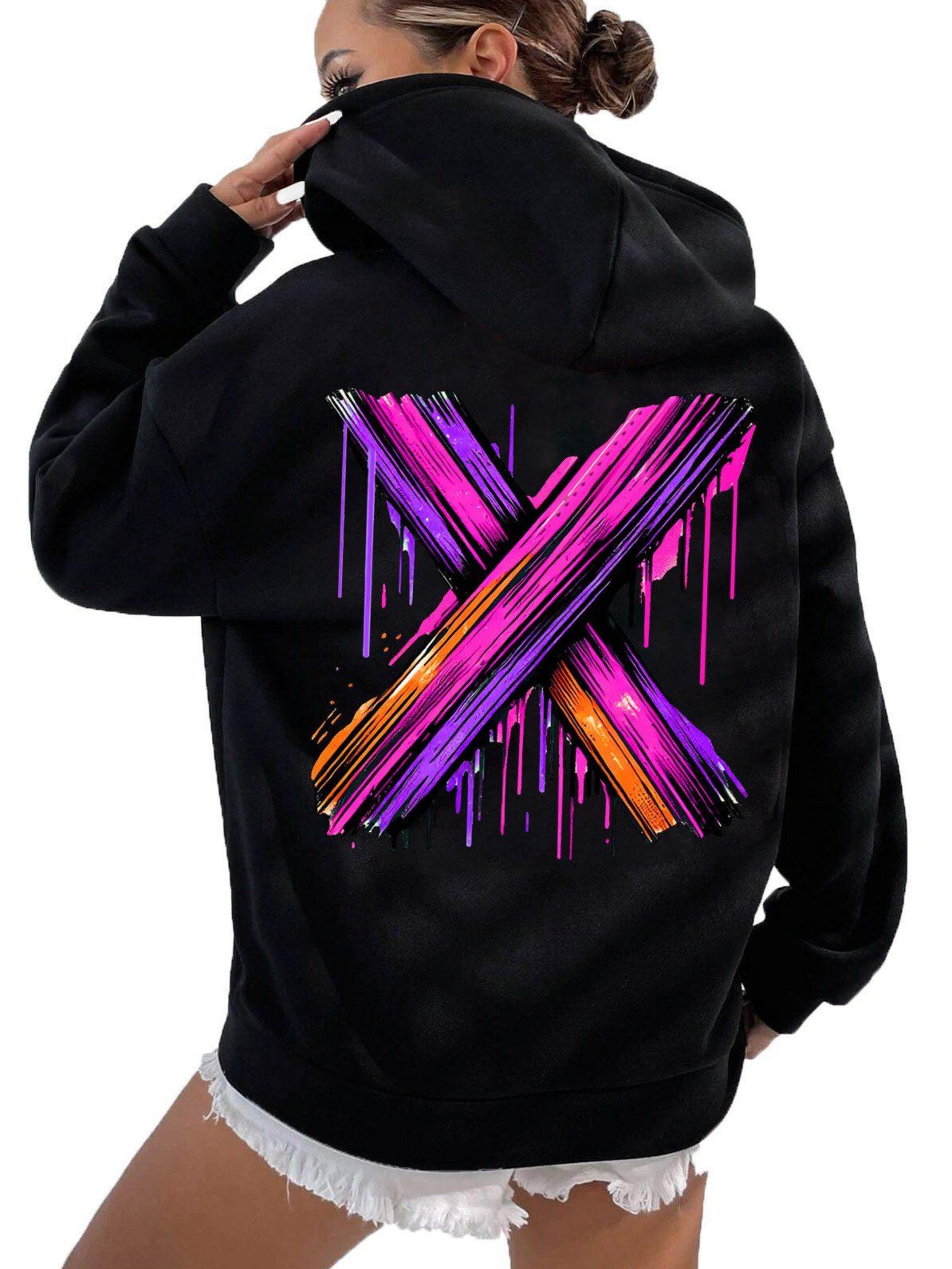 RMK Sweatshirt 'X'‌‌‌‌‌ in Schwarz