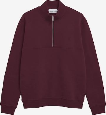 ARMEDANGELS Pullover WAARLO FLEECE in Rot: Vorderseite