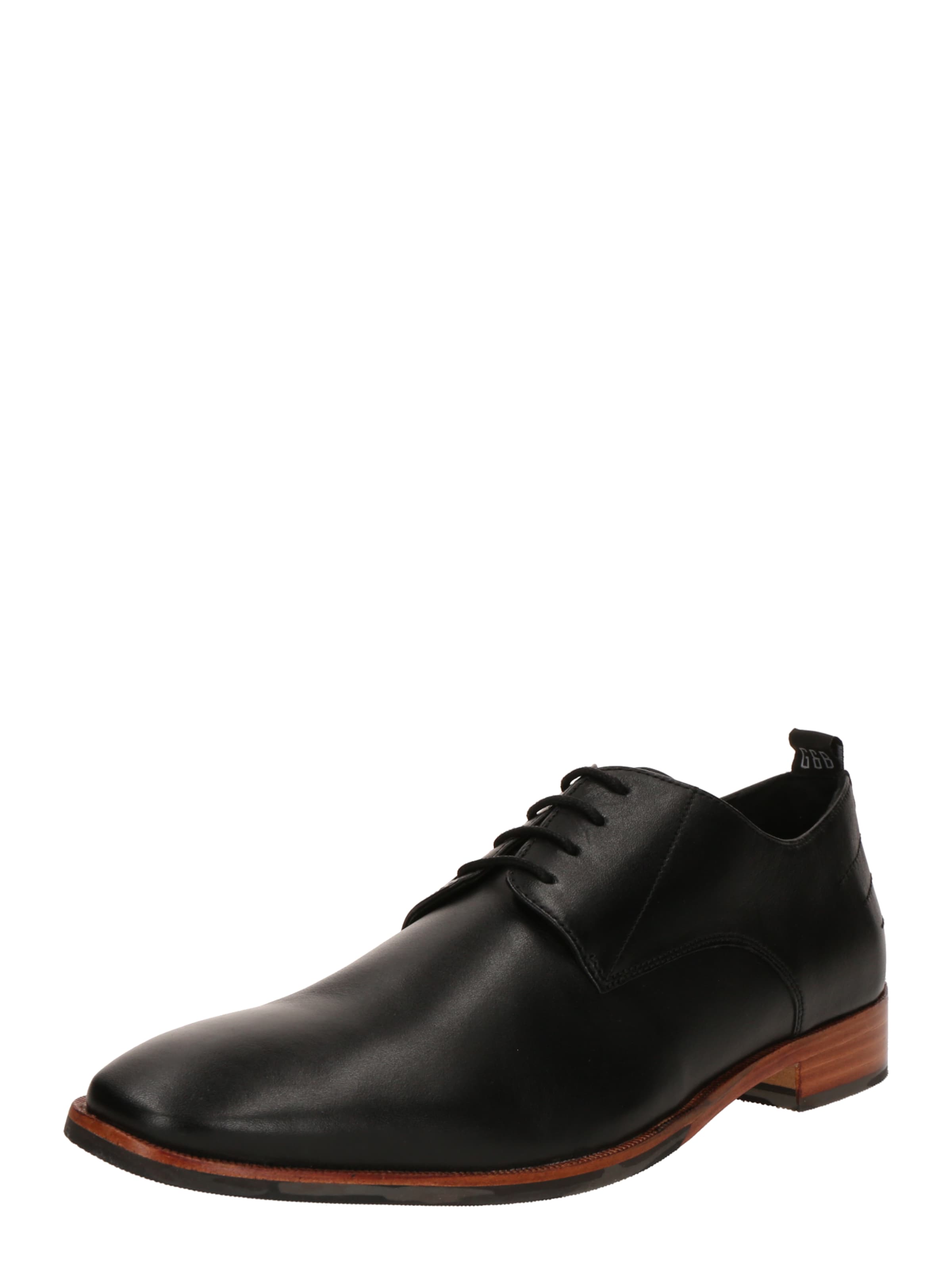 Scarpa stringata 'Leon' di Gordon & Bros in nero: frontale