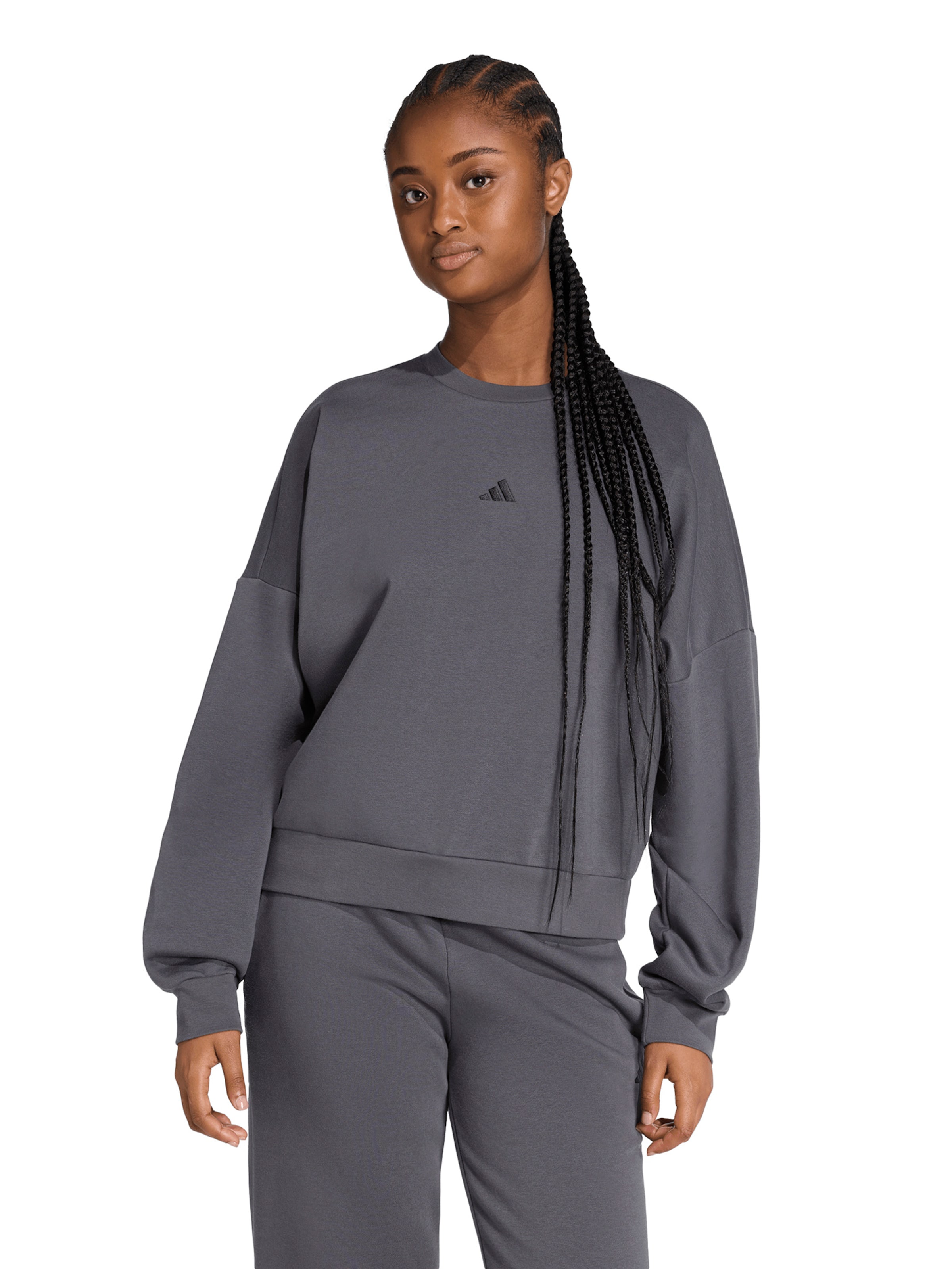 Sweat de sport ADIDAS SPORTSWEAR en gris : devant
