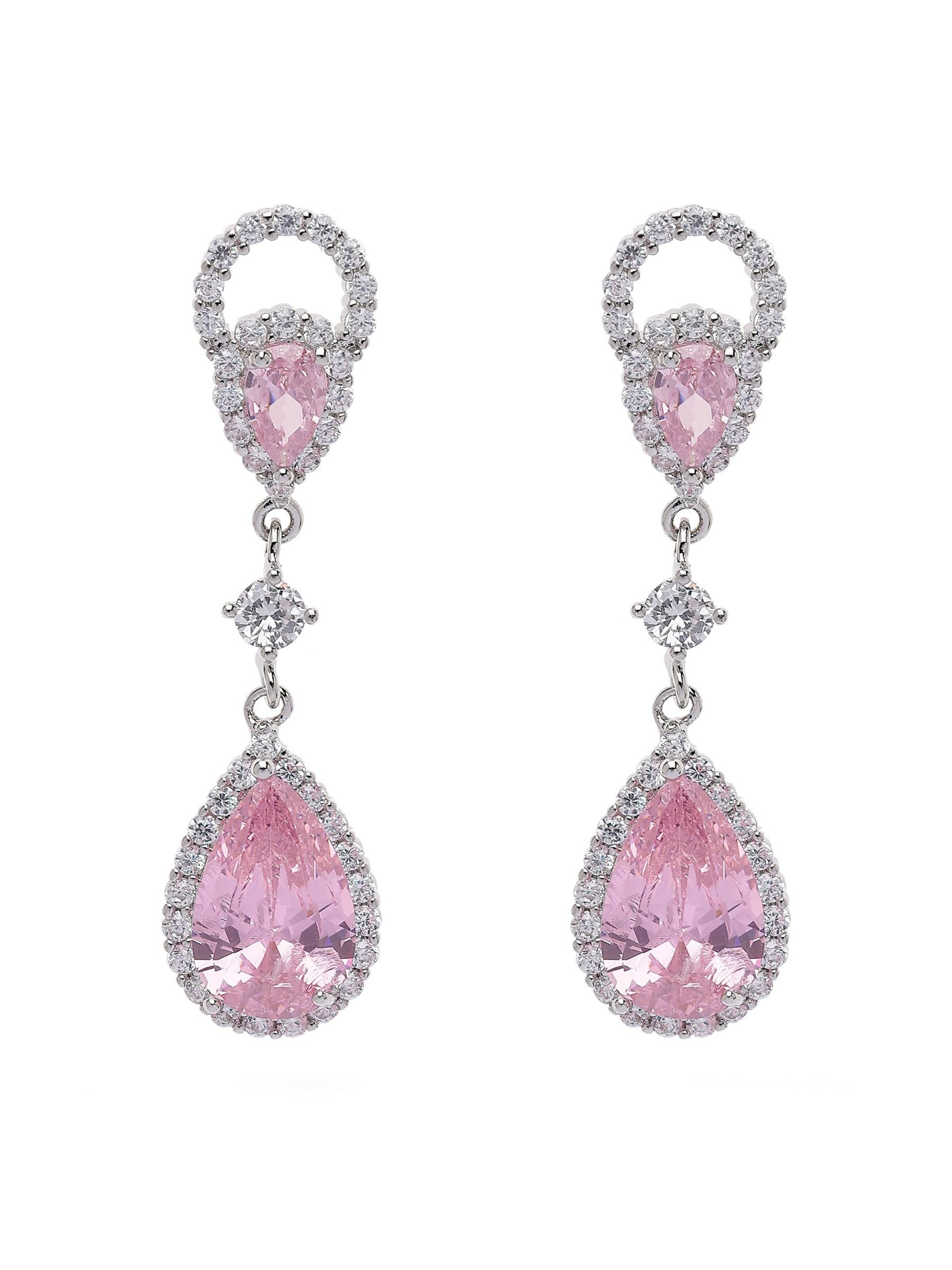 AVANT-GARDE PARIS - Brincos 'Agatana' em rosa: frente