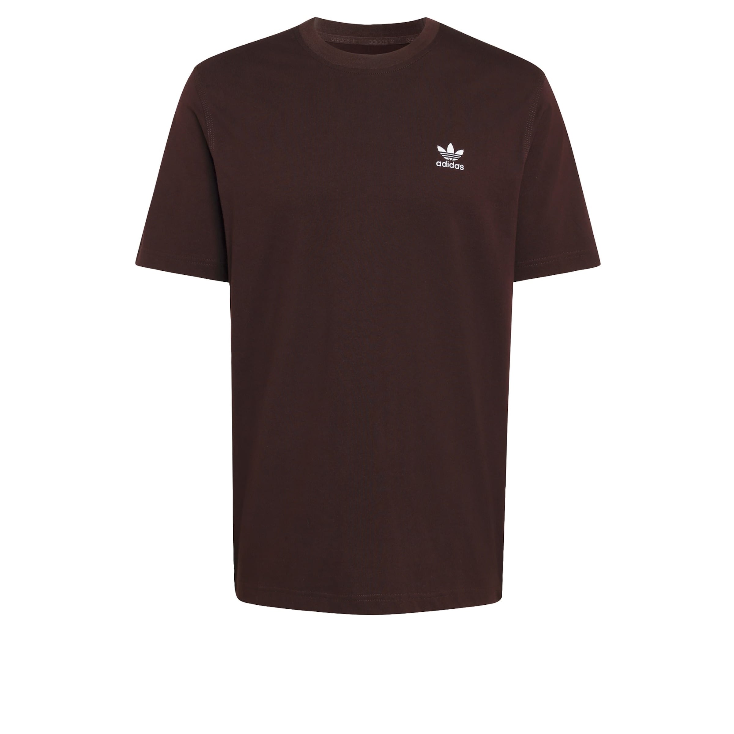 ADIDAS ORIGINALS Shirt 'Trefoil Essentials' in Bruin: voorkant