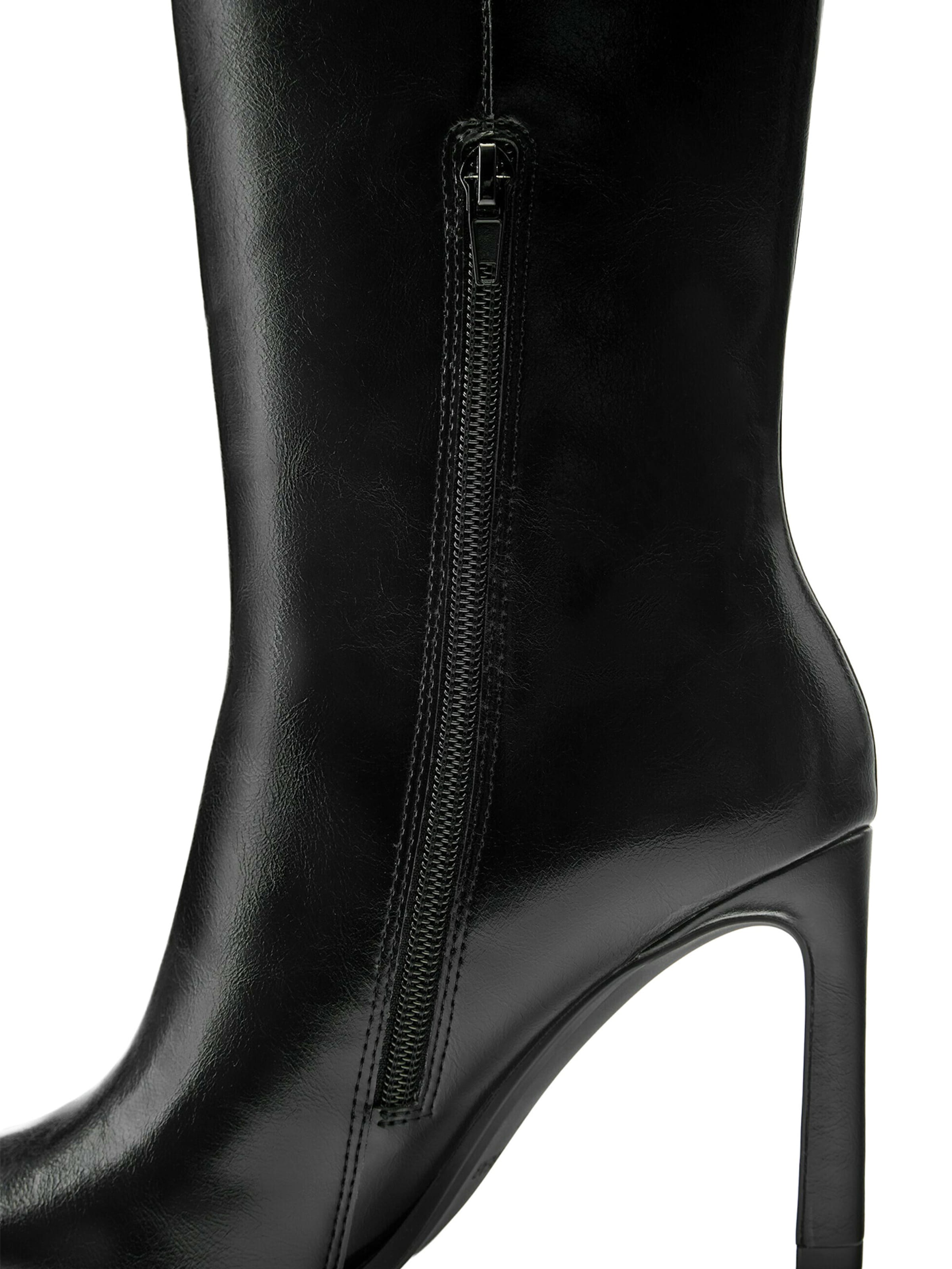 Pull&Bear Stiefel in Schwarz