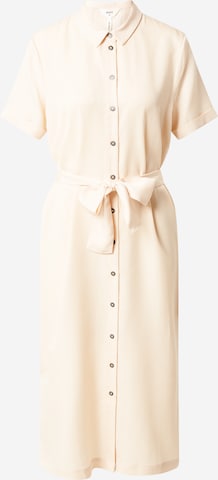 OBJECT Shirt dress 'Isabella' in Beige: front