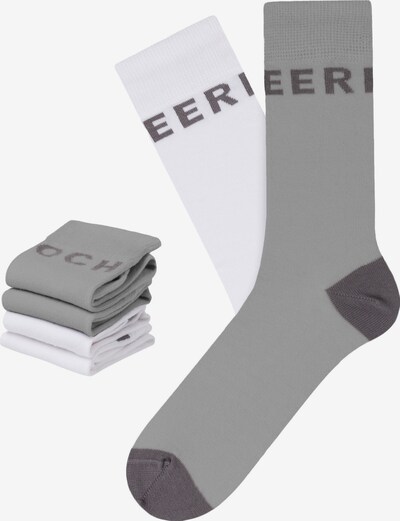CHEERIO* Socken 'Best Friend' in beige / grau / weiß, Produktansicht