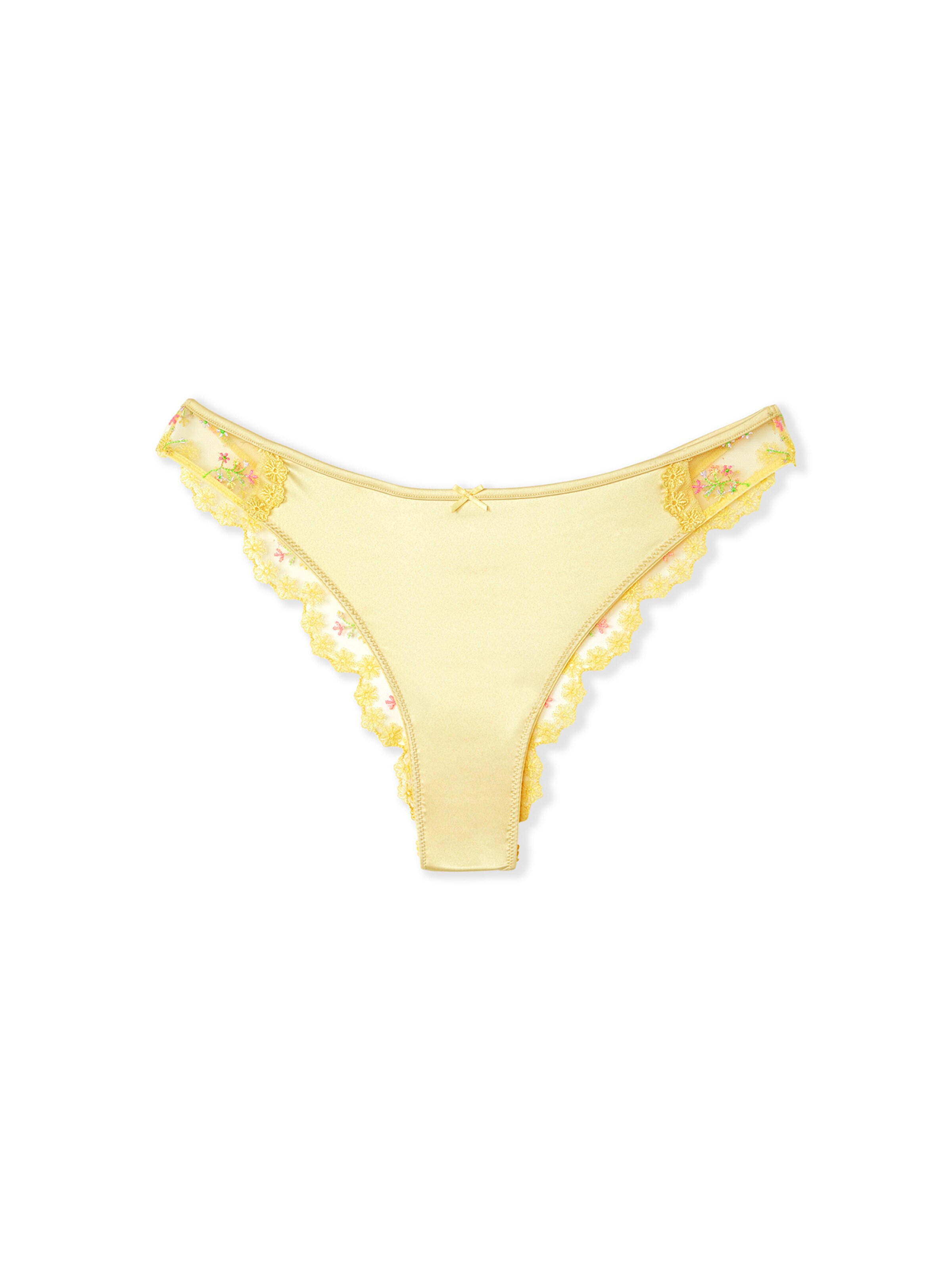 ETAM Thong in Beige: front