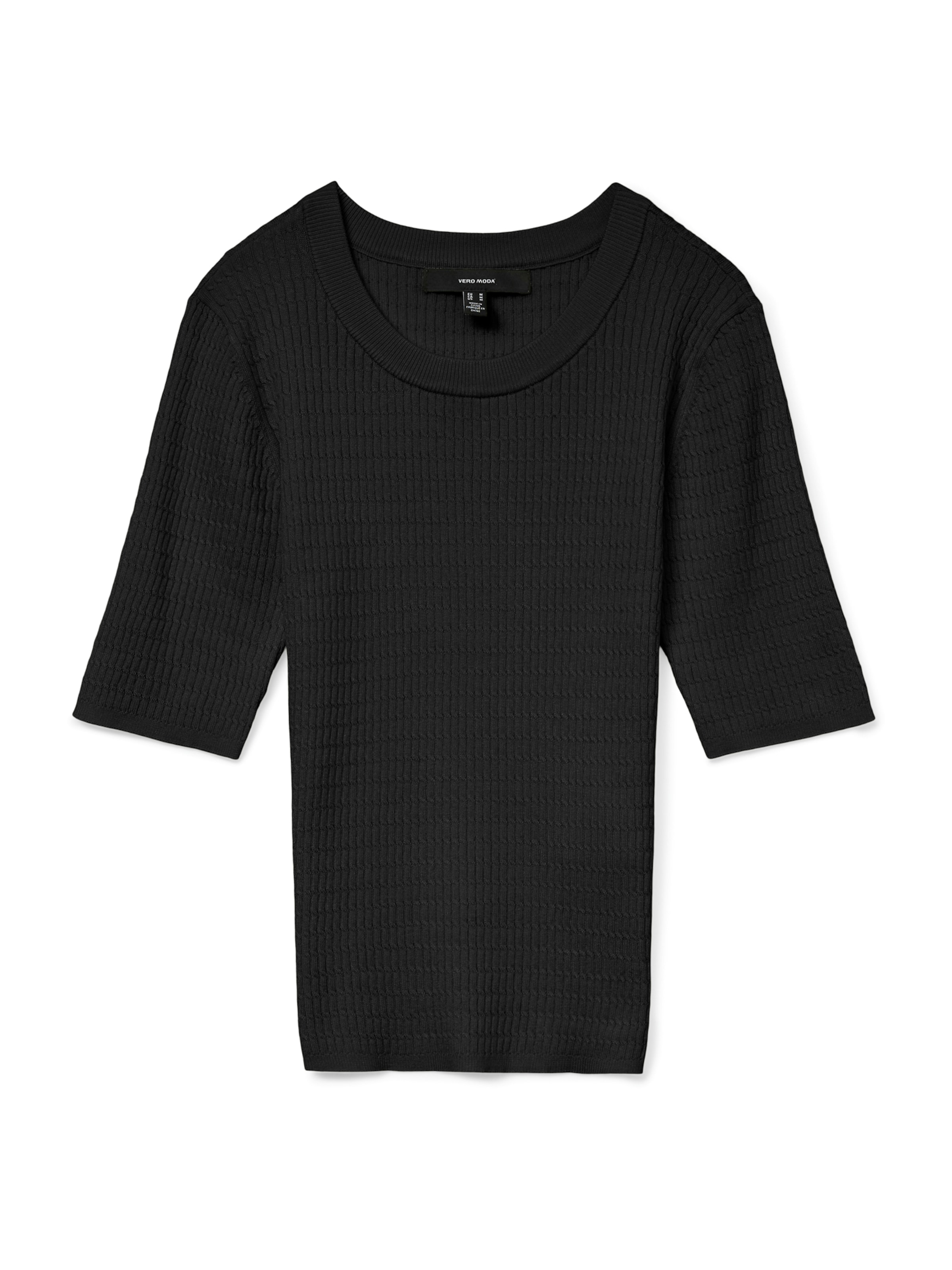 VERO MODA Pullover 'VMSILJE' in Schwarz: Vorderseite