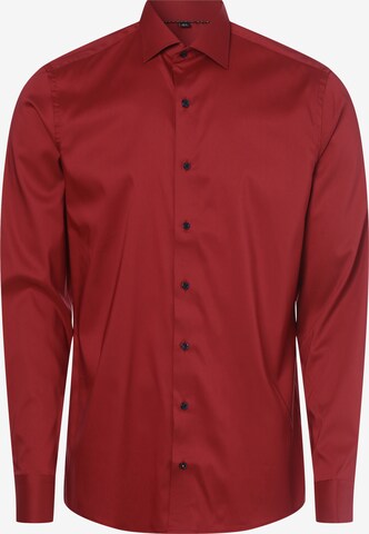 ETERNA Slim fit Overhemd in Rood: voorkant