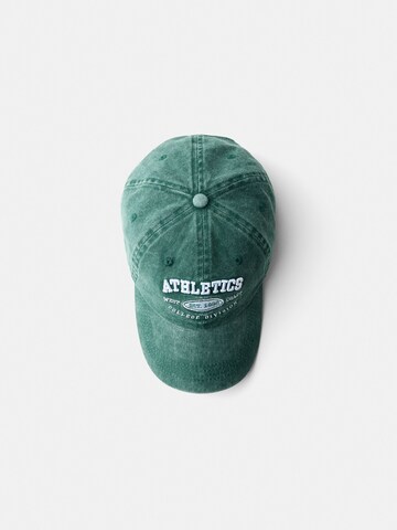 Cappello da baseball 'ATHLETICS' di Bershka in verde