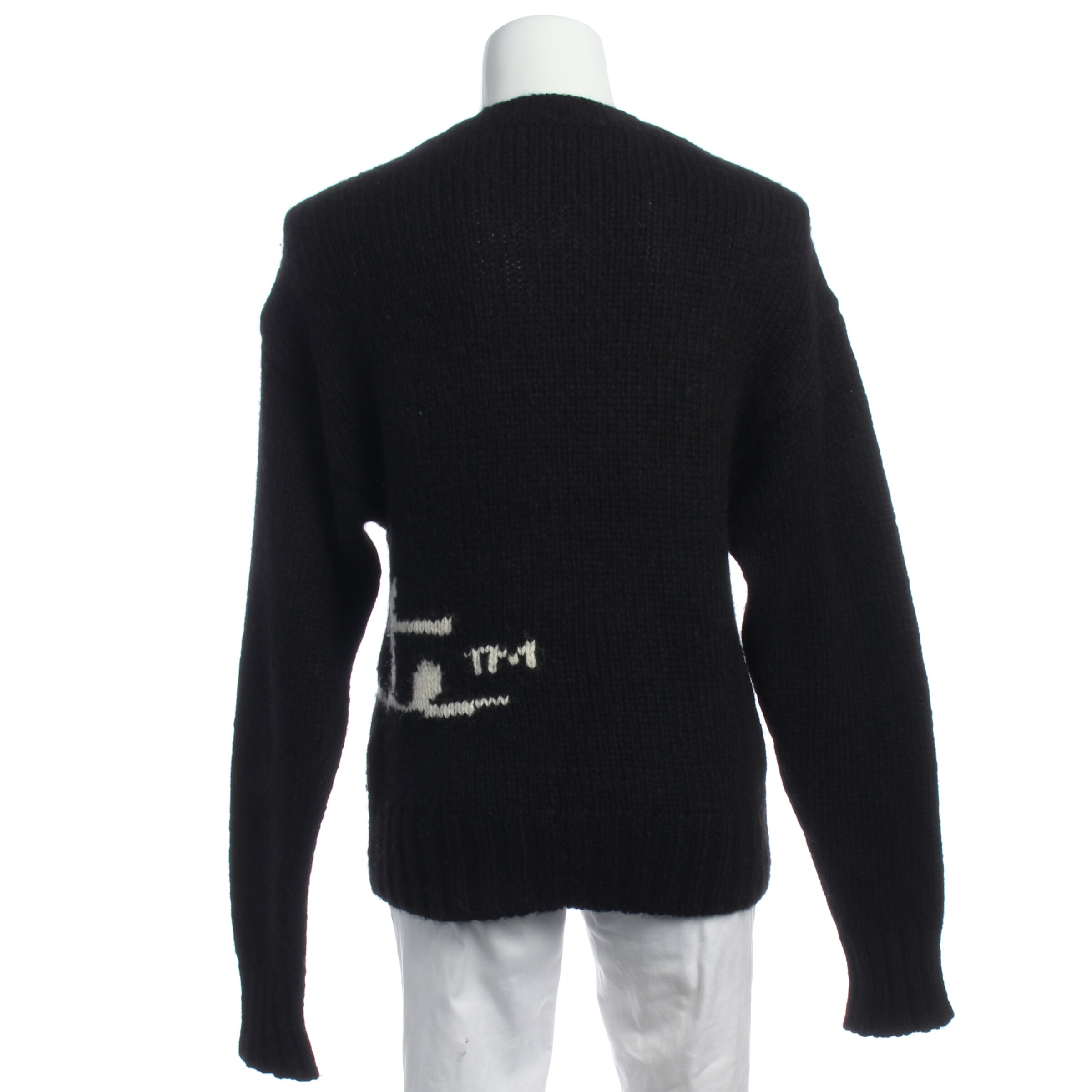 Off-White Pullover / Strickjacke L in Schwarz