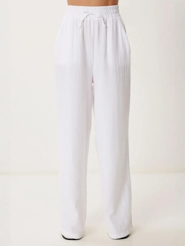 Wide Leg Pantalon 'Hose' Happiness İstanbul en blanc