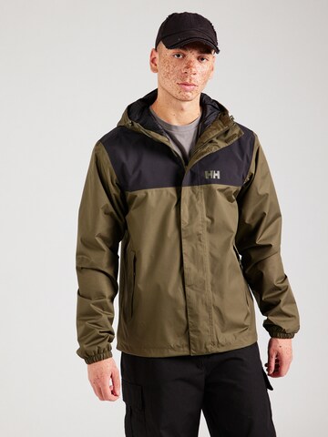 Veste outdoor 'VANCOUVER' HELLY HANSEN en vert : devant