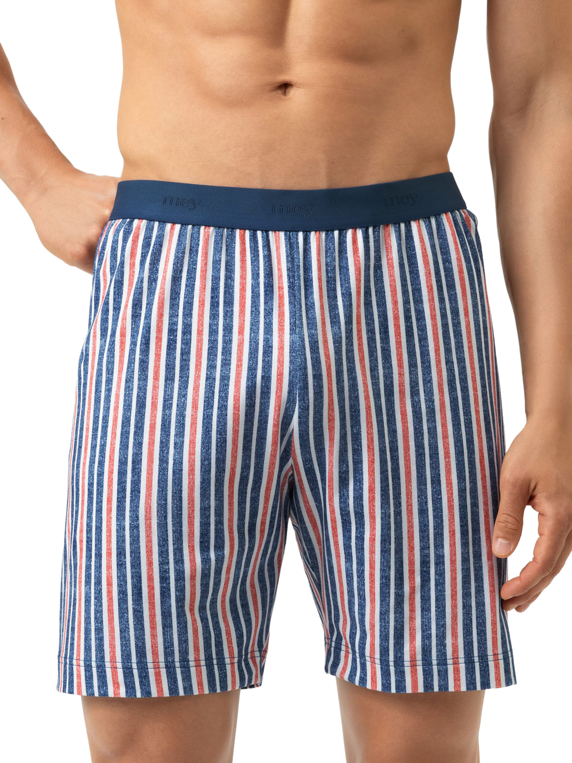 Pantalon de pyjama 'Towel Stripe' Mey en bleu : devant