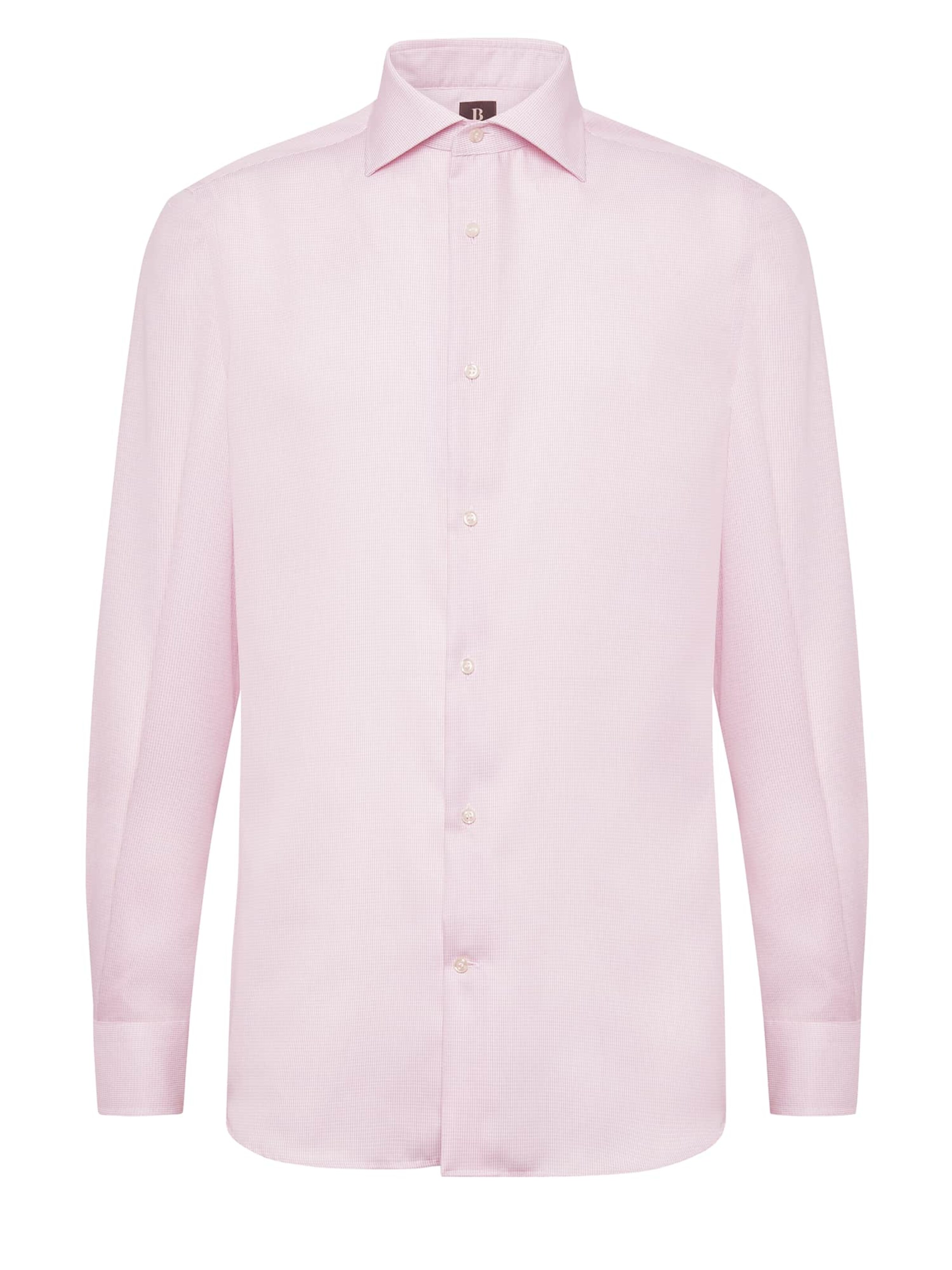 Coupe slim Chemise Boggi Milano en rose : devant