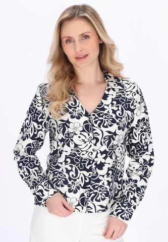 Chemisier Usha en bleu : devant