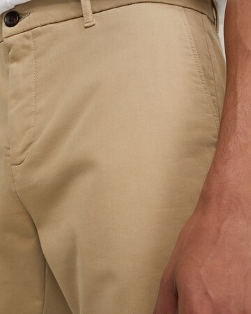 Coupe slim Pantalon chino WE Fashion en beige