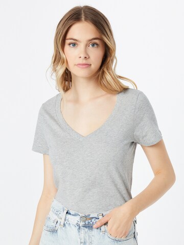 OUI T-Shirt 'Carli' in Grau: Vorderseite
