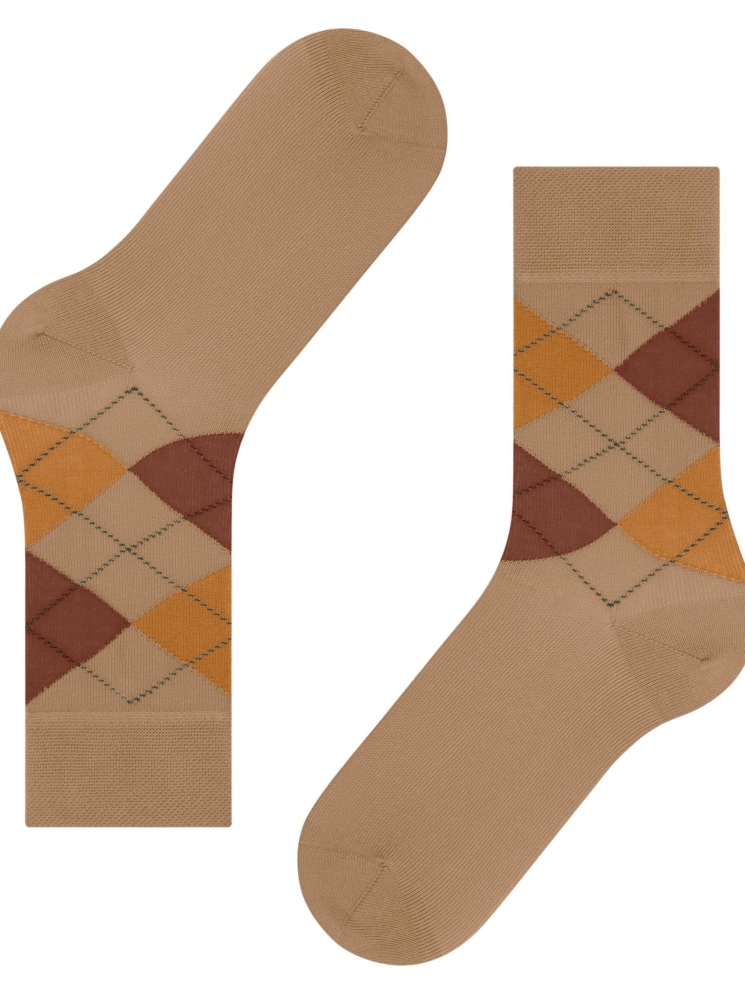 FALKE Socks 'Sensitive Argyle' in Yellow