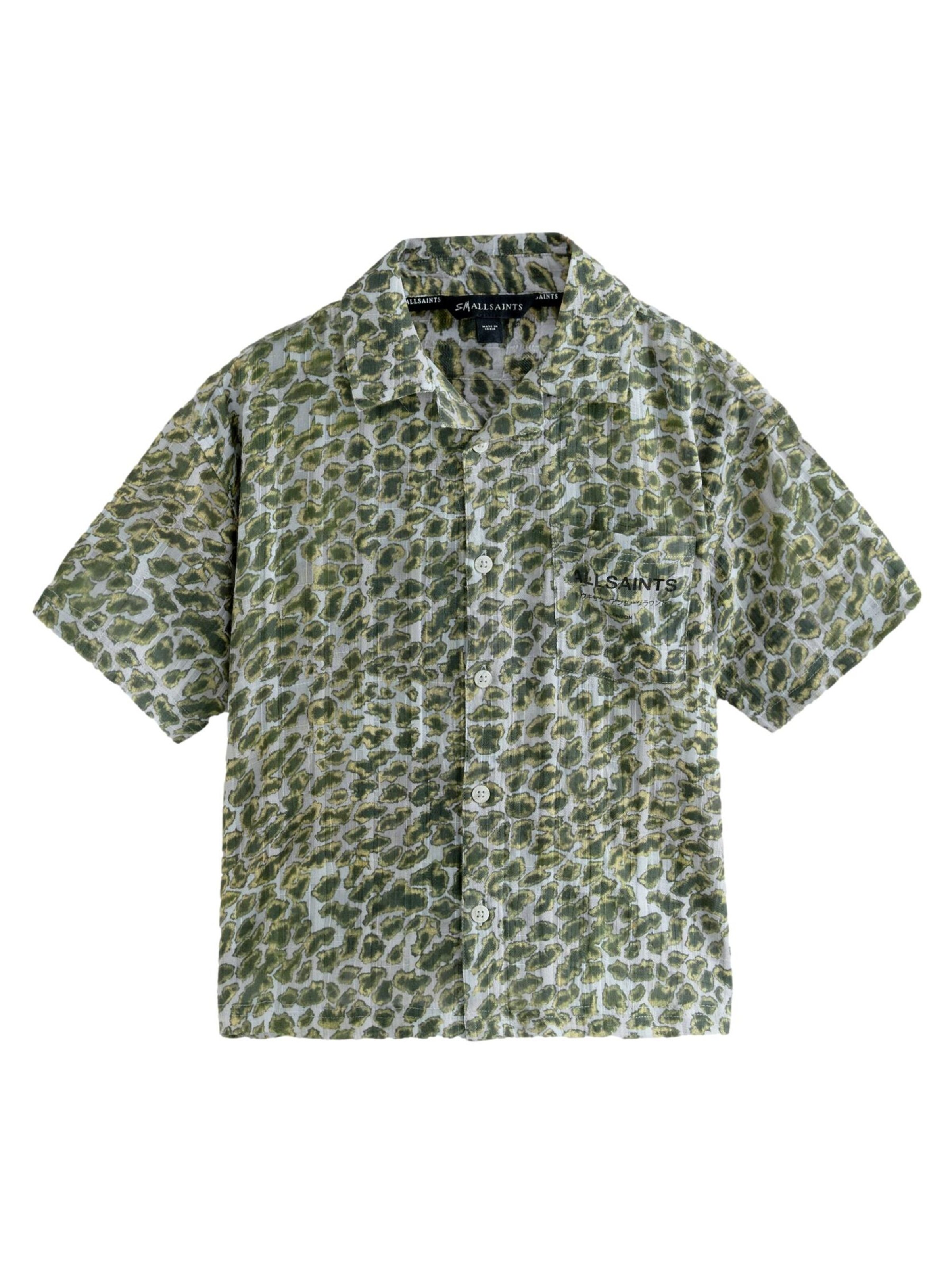 Coupe regular Chemise 'Underground' smALLSAINTS en vert : devant