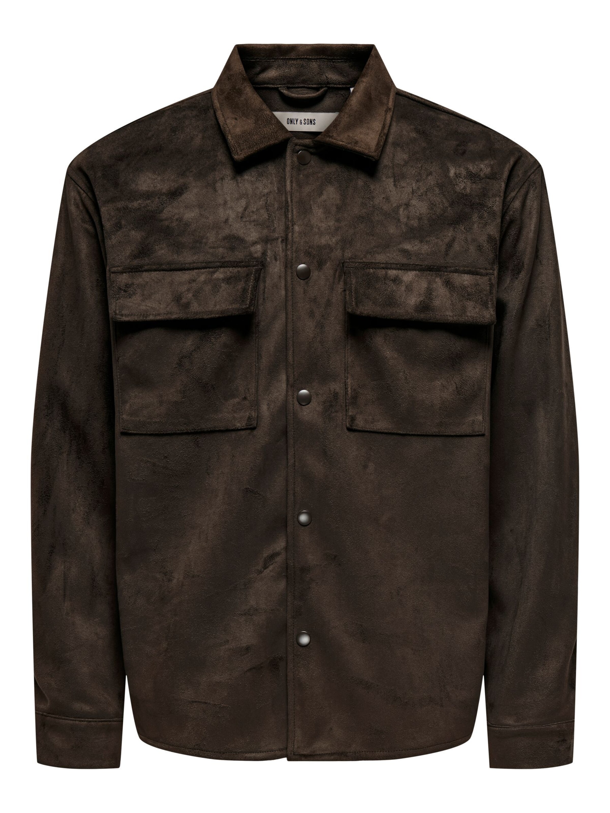 Only & Sons Tussenjas 'RAVI' in Bruin: voorkant