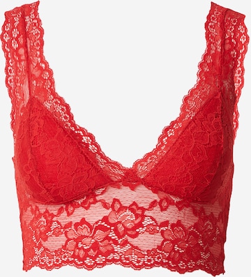 PIECES Bra 'LINA' in Red: front