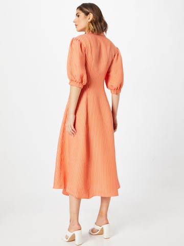 Closet London - Vestido camisero en naranja