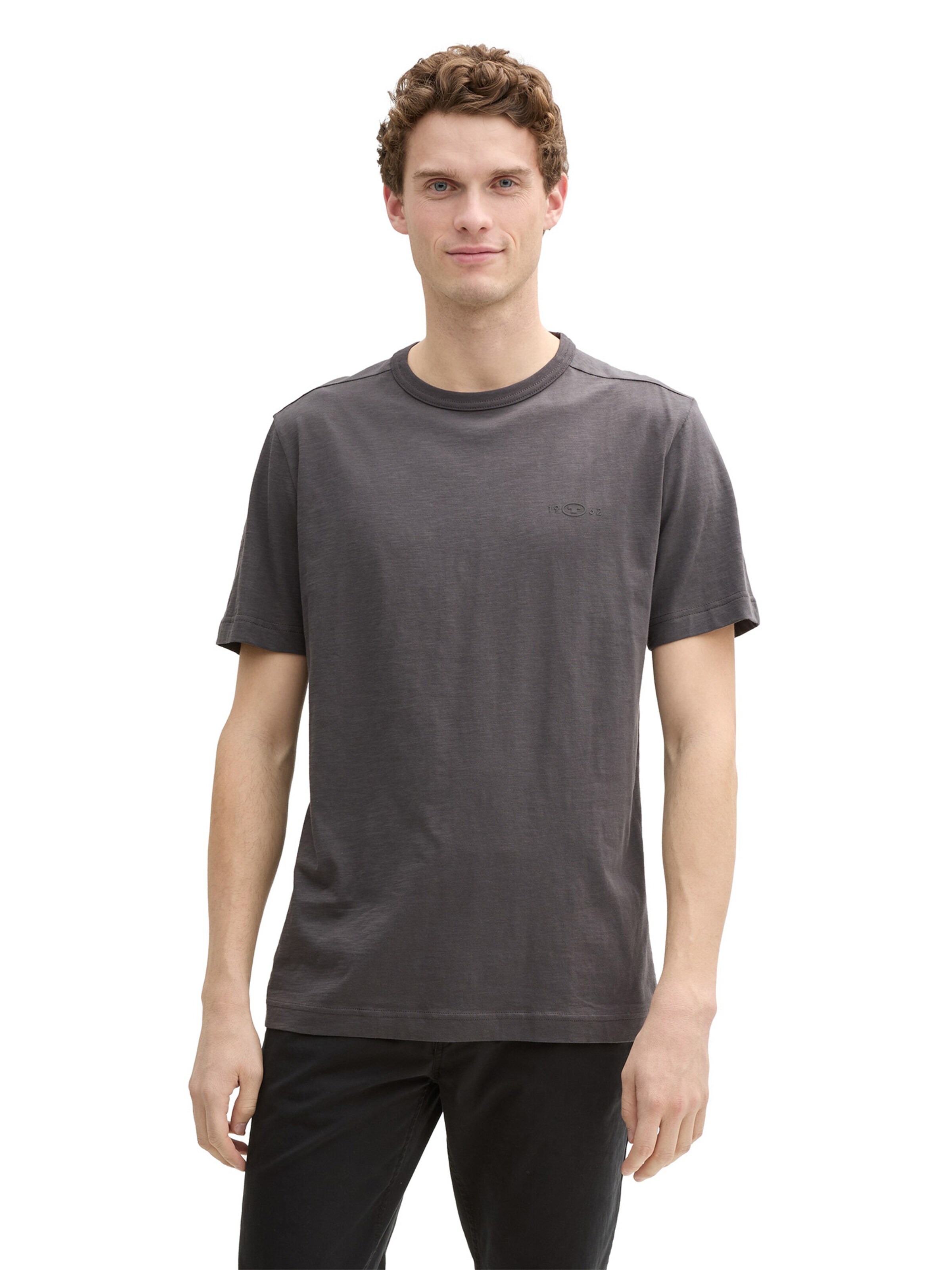 TOM TAILOR Shirt in Grey: front