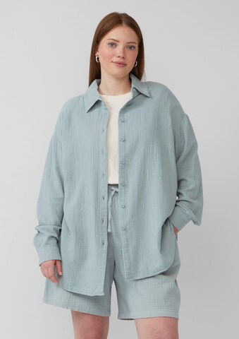 QS Blouse in Groen: voorkant