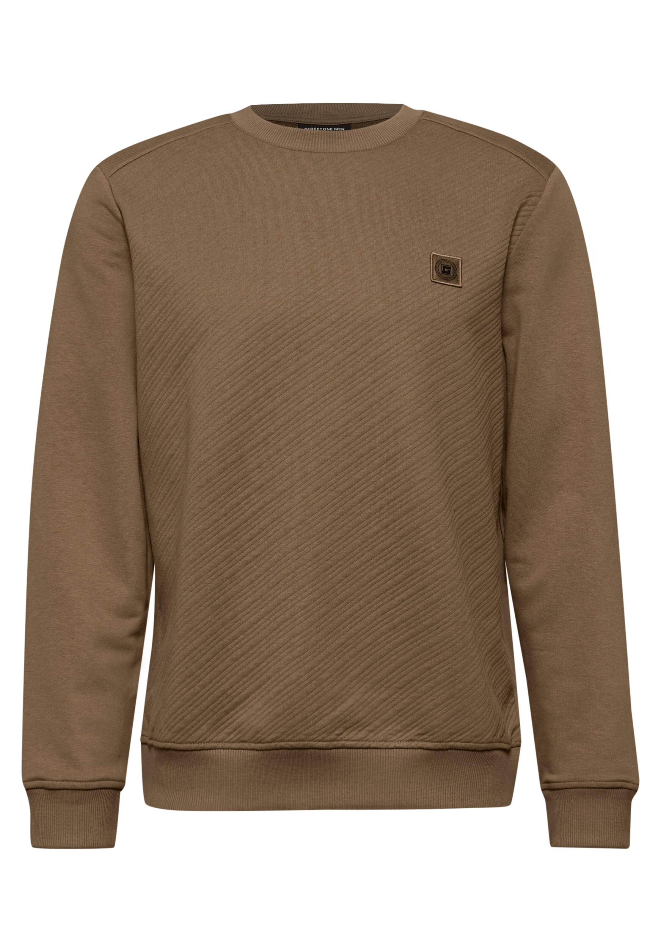 Street One MEN Sweatshirt in Brown: front
