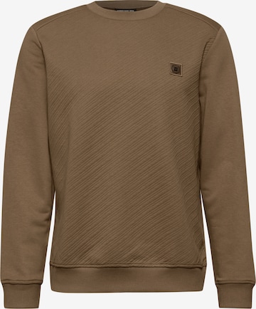 Street One MEN Sweatshirt in Braun: Vorderseite