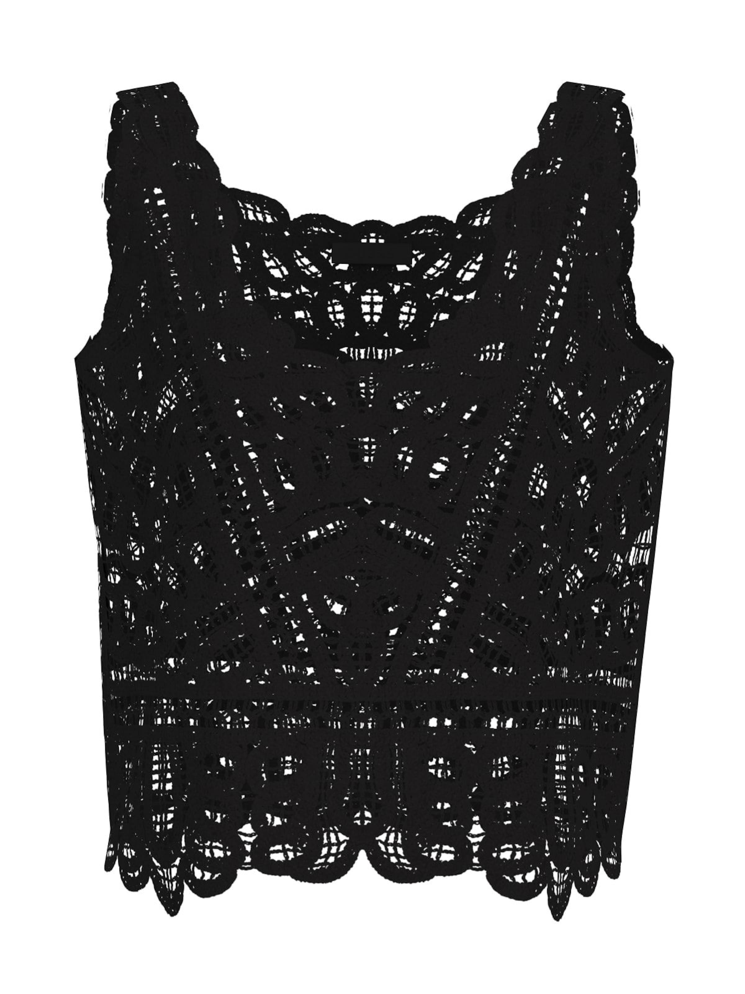 GUESS Sticktop‌‌ in Schwarz: Vorderseite
