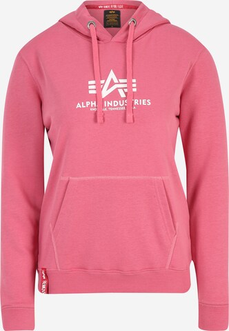 ALPHA INDUSTRIES Sweatshirt in Pink: predná strana