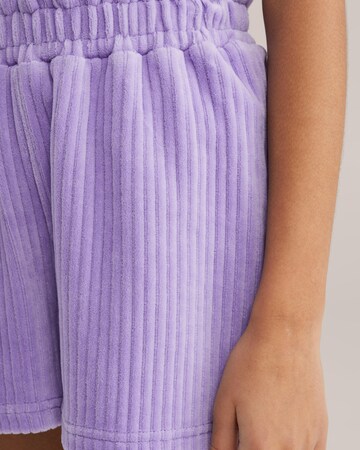 WE Fashion Regular Trousers in Purple