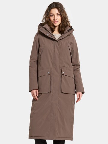 Manteau d’hiver 'MELODY' Didriksons en marron : devant