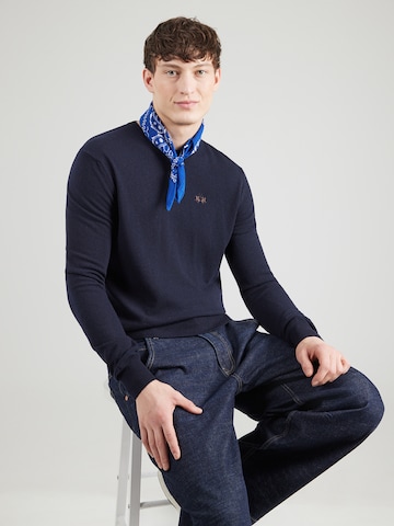 La Martina - Jersey en azul: frente