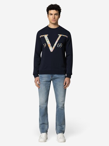 19V69 ITALIA Sweatshirt 'Nico Baroque' in Blue