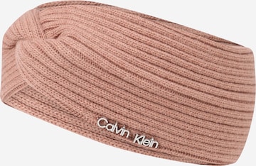 Fascia per la testa di Calvin Klein in rosa: frontale