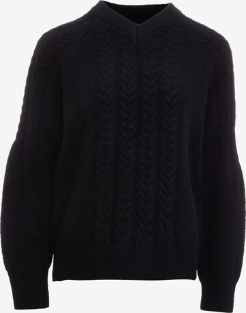 Pull-over NALLY en noir : devant