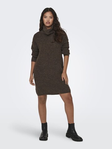 JDY Knitted dress in Brown