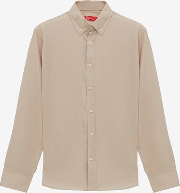 D’S Damat Overhemd in Beige: voorkant
