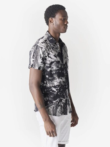 KOROSHI Regular fit Overhemd in Zwart