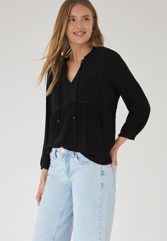 Street One Studio Bluse in Schwarz: Vorderseite