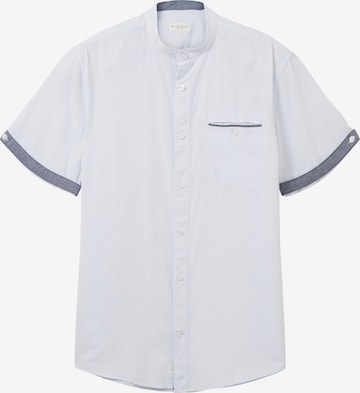 Coupe regular Chemise TOM TAILOR en bleu : devant