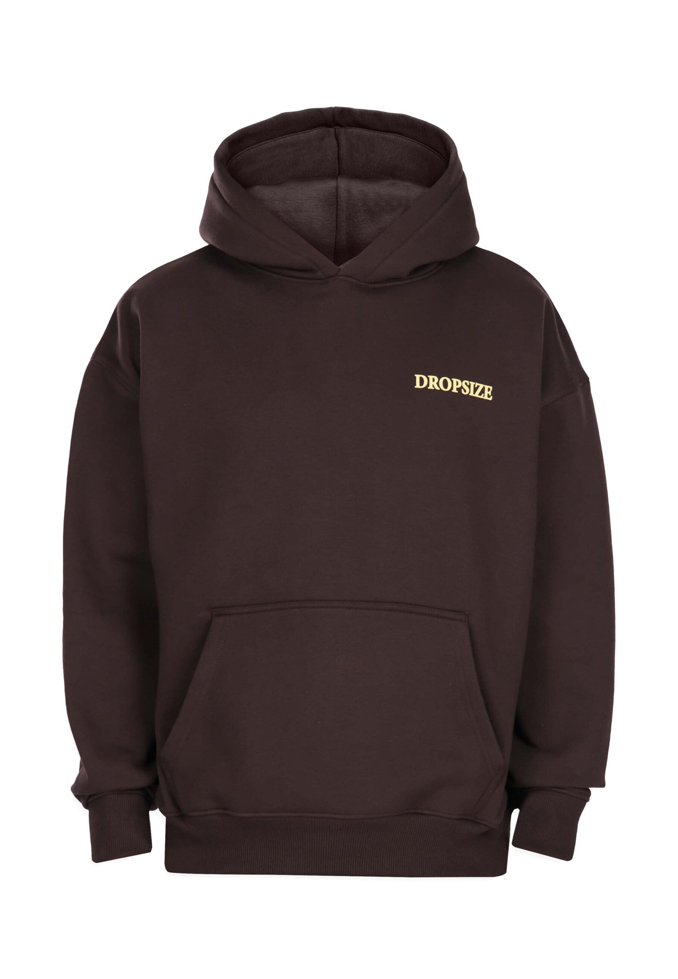 Dropsize Sweatshirt 'No Rules' in Bruin: voorkant