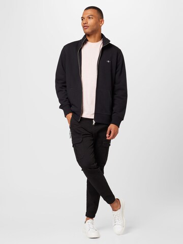 GANT Zip-Up Hoodie in Black