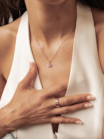 Hey Happiness - Cadena 'Marquise Flower' en oro: frente