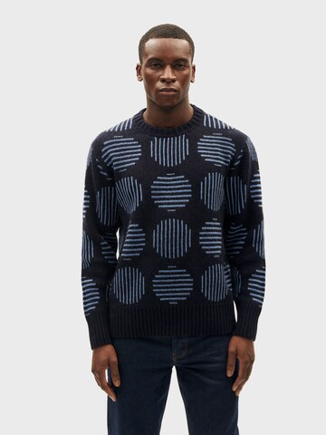 Pullover 'Khem' di Thinking MU in blu: frontale