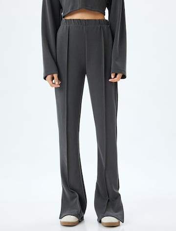 Koton Wide Leg Hose in Grau: Vorderseite